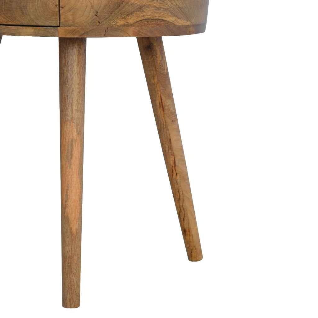 Nordic Circular Shaped Bedside Table product view 7 by Eversby Home