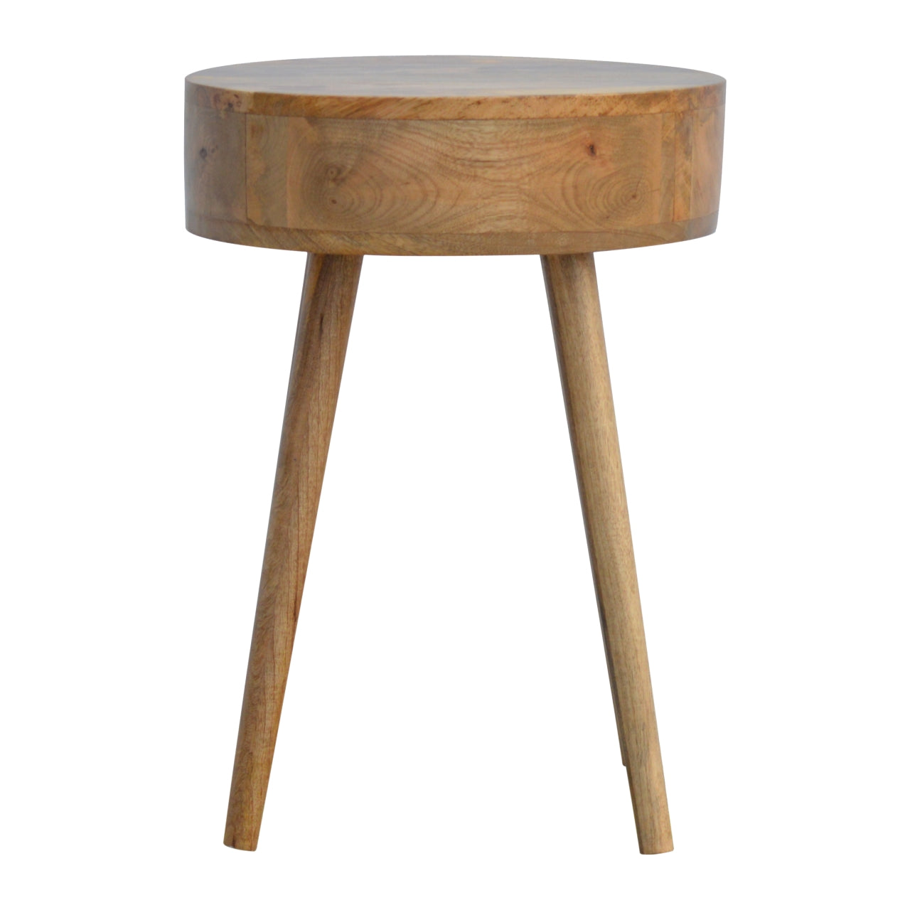 Nordic Circular Shaped Bedside Table product view 5 by Eversby Home