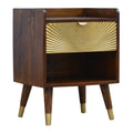 Manila Gold One-Drawer Bedside Table product view 1 by Eversby Home
