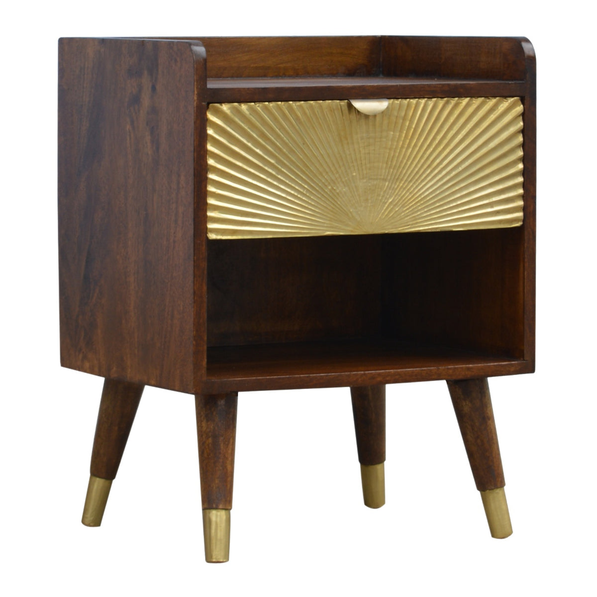 Manila Gold One-Drawer Bedside Table