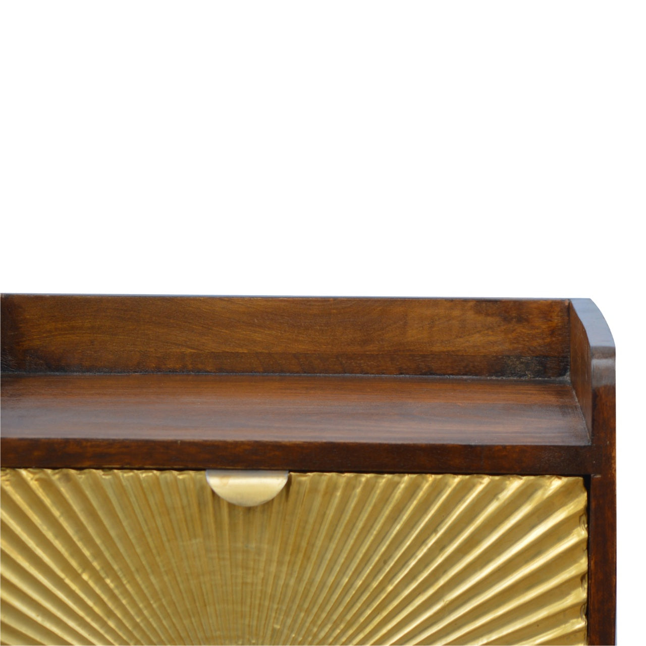 Manila Gold One-Drawer Bedside Table product view 6 by Eversby Home