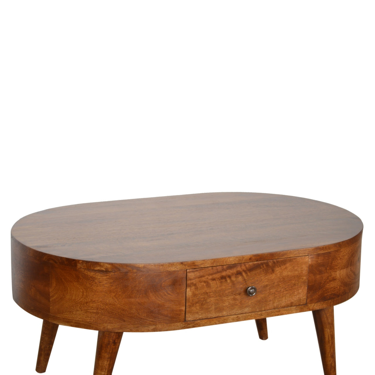 Chestnut Rounded Coffee Table product view 4 by Eversby Home