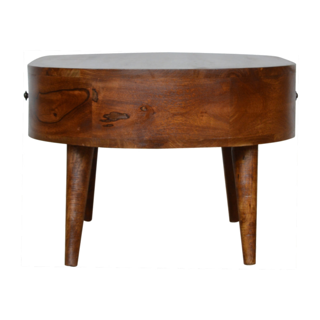 Chestnut Rounded Coffee Table product view 7 by Eversby Home