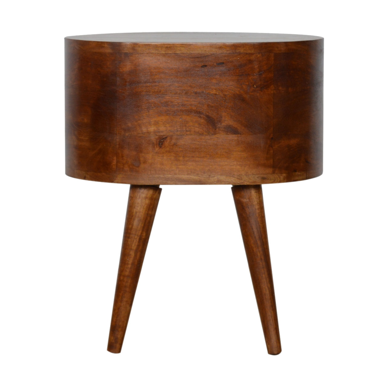 Chestnut Rounded Bedside Table product view 9 by Eversby Home