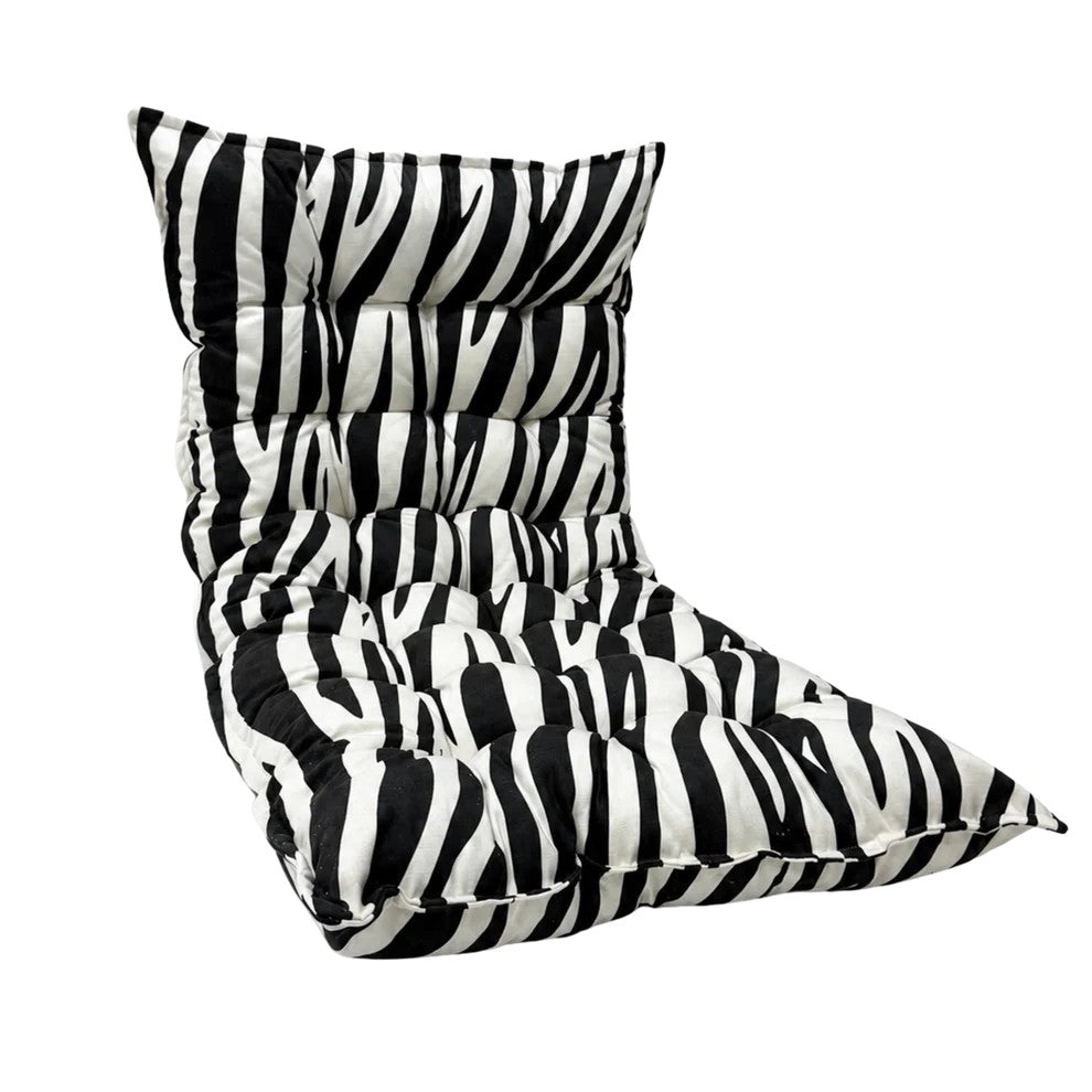 Eversby Edit — Zebra Quilted Floor Cushion