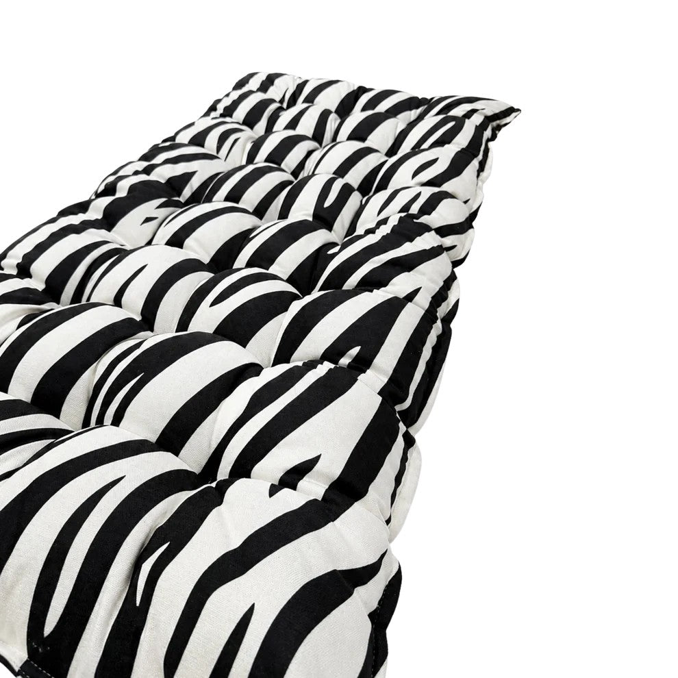 Eversby Edit — Zebra Quilted Floor Cushion