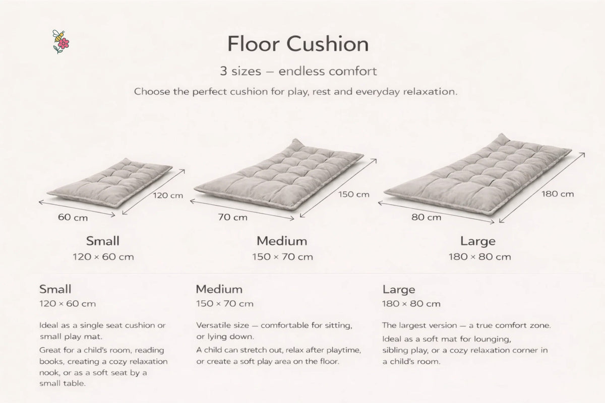 Eversby Edit — Zebra Quilted Floor Cushion