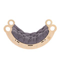 Eversby Edit — Wooden Rocker with Pillow — Grey