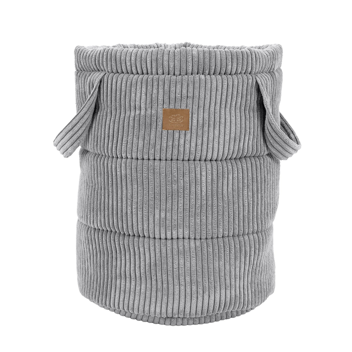 Eversby Edit — Corduroy Toy Storage Basket — Grey