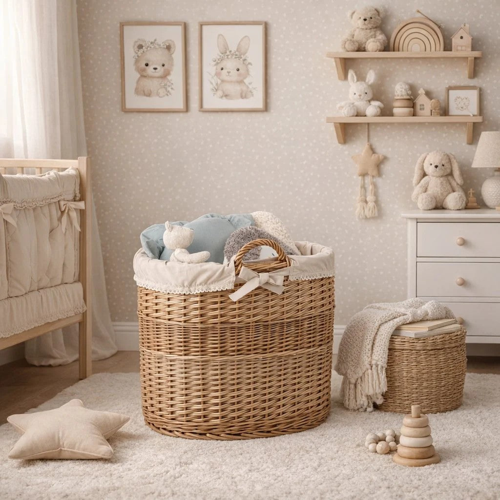 Eversby Edit — Hazel Oval Wicker Storage Basket